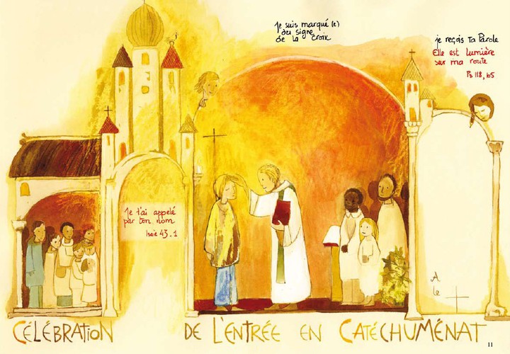 Célébration de la 2ème étape de baptême