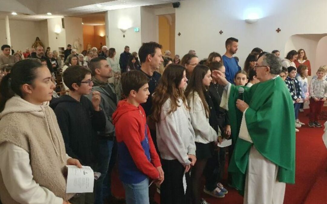 Célébration de la 2ème étape de baptême